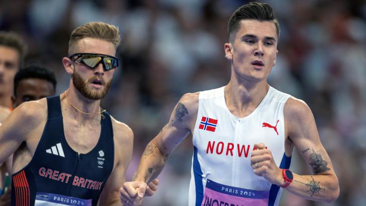 Jakob Ingebrigtsen and Josh Kerr at Paris Olympics 2024